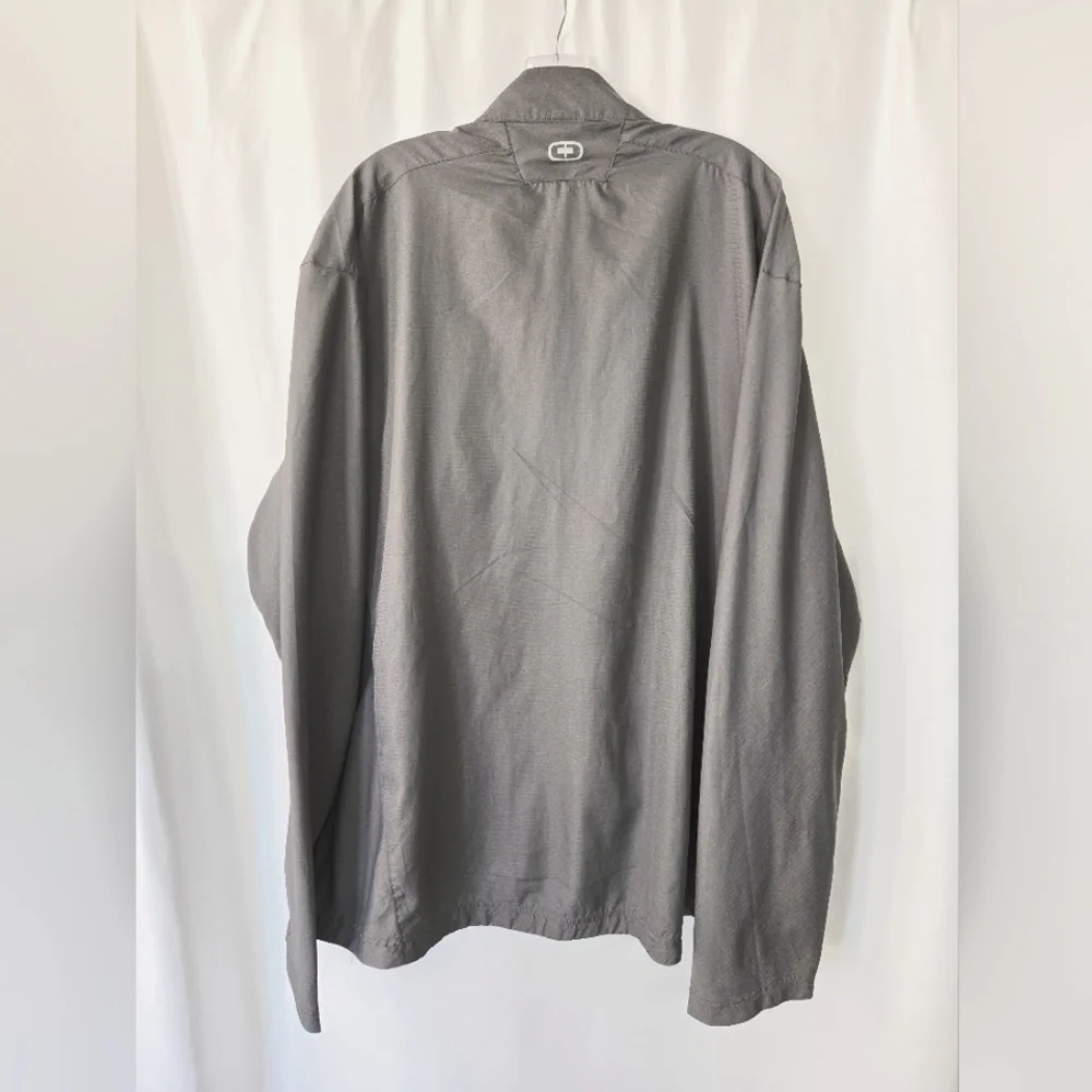 OGIO Pullover Gray Half Zip Lightweight Windbreaker Jacket Size XXL